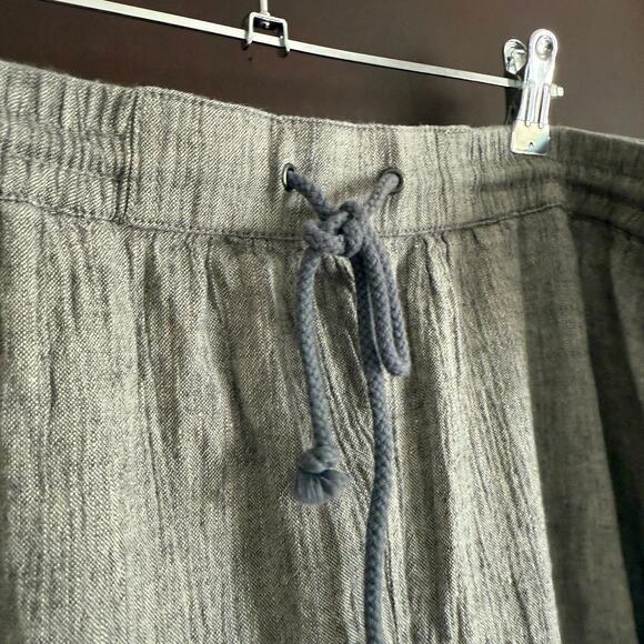 POETRY | Linen Cotton Blend Crinkle Gauze Relaxed Tapered Pant | Size 18 - Picture 5 of 8